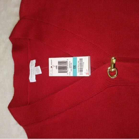 Charter Club Macy's Pullover Sweater Sz 0X NWT - Picture 2 of 5